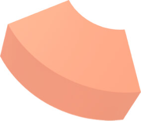 A peach shape